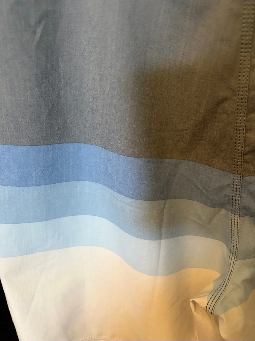 Hurley Men’s Gray, Light Blue & White Gradient Boardshorts